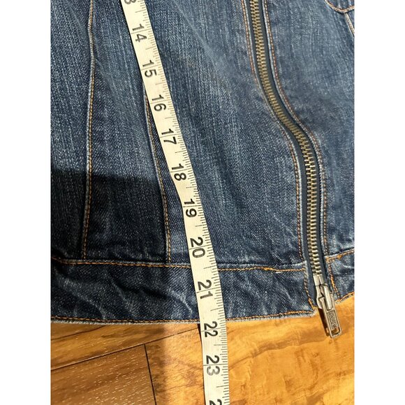 Vintage‎ Tommy Hilfiger BEAUTIFUL Denim Jacket with Nautical Patch size L (#374) - Picture 3 of 15